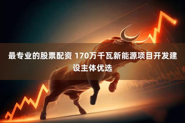 最专业的股票配资 170万千瓦新能源项目开发建设主体优选